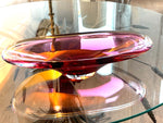 Glasschale Vintage Muranoglas pink