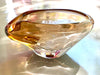 Bräunliche vintage Glasschale aus Muranoglas